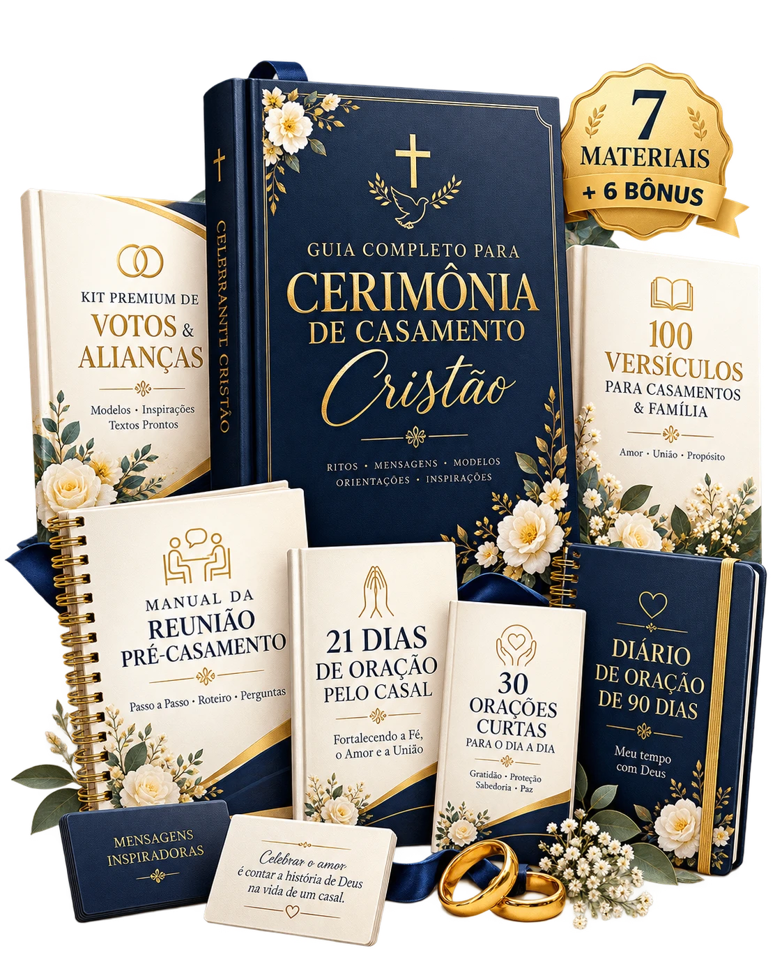 Pacote Completo do Celebrante Cristão — 7 materiais digitais
